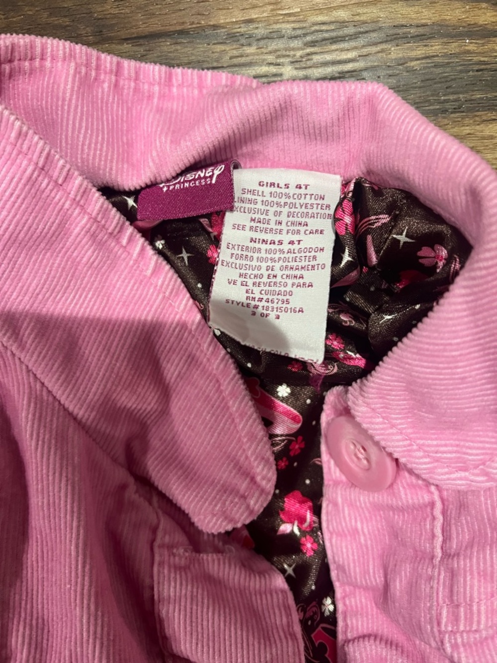 Disney Pink Ruffle Blazer with Embroidered Character - Picture 4 of 5